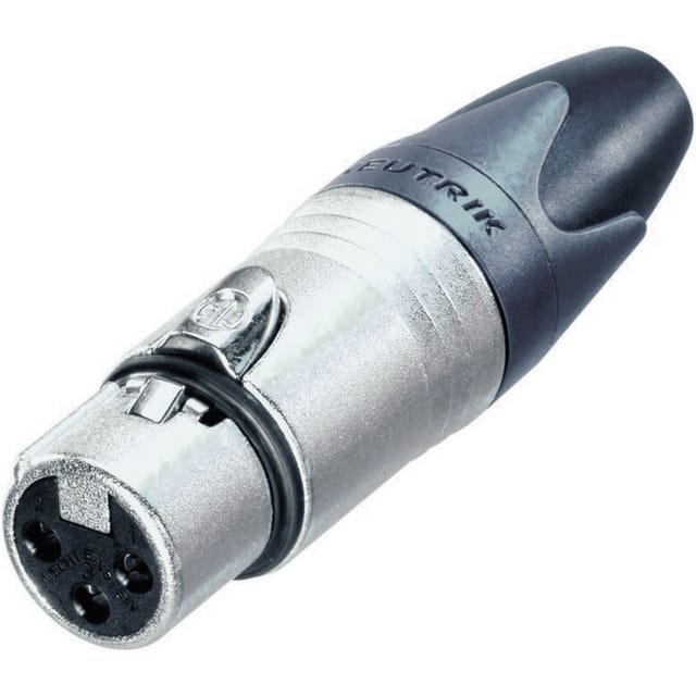 NEUTRIK NC3FXX - XLR-Kabelbuchse, 3-polig, Silber, vernickelt