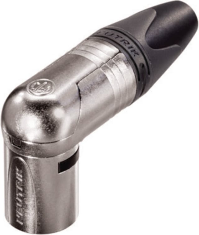 NEUTRIK NC3MRX - XLR-Winkelstecker, 3-polig, Silber, vernickelt