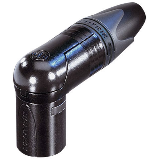 NEUTRIK NC3MRX-B - XLR-Winkelstecker, 3-polig, Gold, schwarz