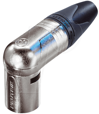NEUTRIK NC4MRX - XLR-Winkelstecker, 4-polig, Silber, vernickelt
