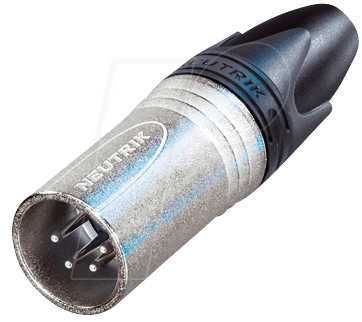 NEUTRIK NC4MXX - XLR-Kabelstecker, 4-polig, Silber, vernickelt