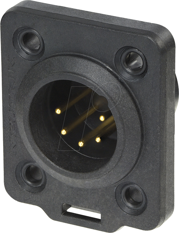 NEUTRIK NC5MDX-T - XLR-Einbaustecker 5-polig TOP