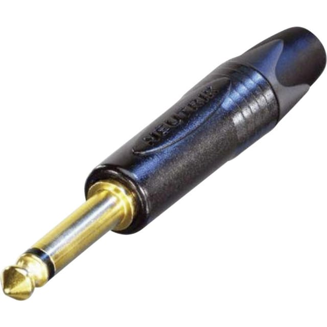 NEUTRIK NP 2X-B - Klinkenstecker, 6,3 mm, Mono, 2-pol