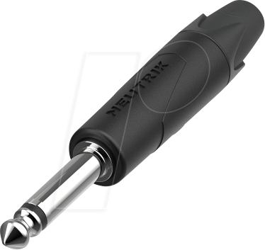 NEUTRIK NP2XX-NI - Klinkenstecker 2-polig, 6,35 mm, schwarz