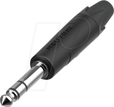 NEUTRIK NP3XX-NI - Klinkenstecker 3-polig, 6,35 mm, schwarz