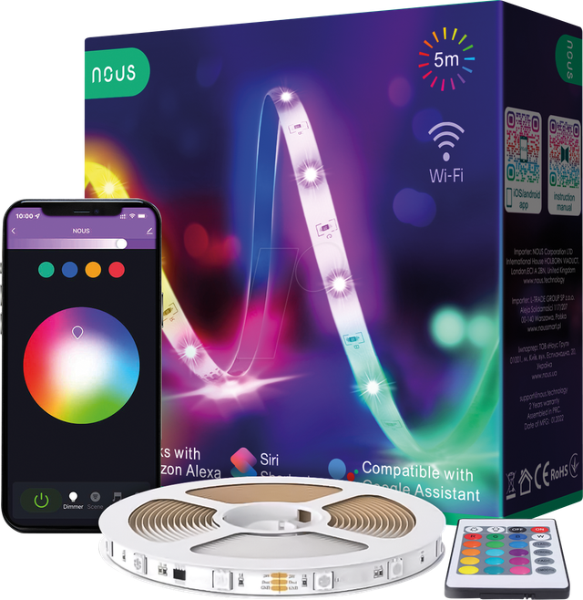 NOUS F1 - Led Strip 5 M Starter Kit