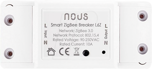 NOUS L6Z - 1 Kanal Schaltaktor, Zigbee