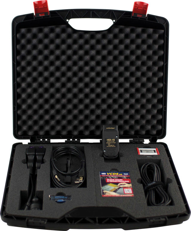 OBD USB+AI ULWK - KFZ - Diagnose HEX-V2 + OmnAIScope, VCDS, OBD2, USB, >99 FIN, mi
