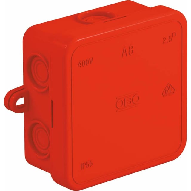 OBO 2000059 - Kabelabzweigkasten A 8, rot
