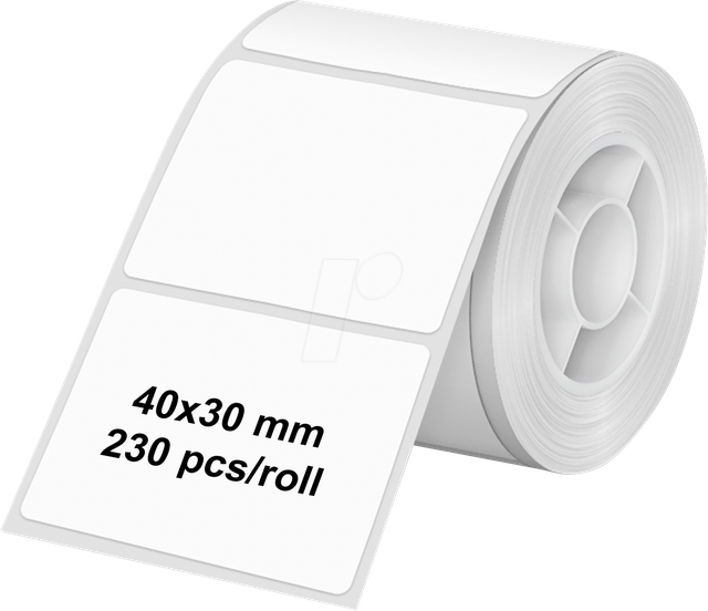 OLYMPIA 6320 - Etikettenrolle, 40 mm x 30 mm, 230 Etiketten, weiß