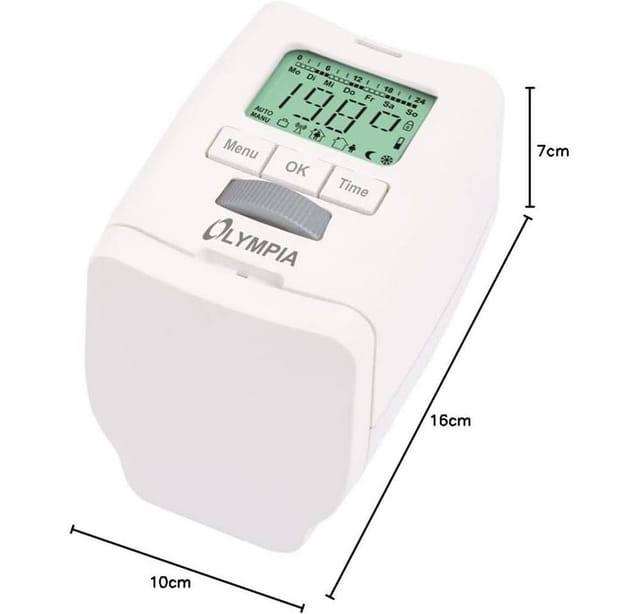 OLYMPIA HAT43022 - Heizkörperthermostat, Energiesparregler