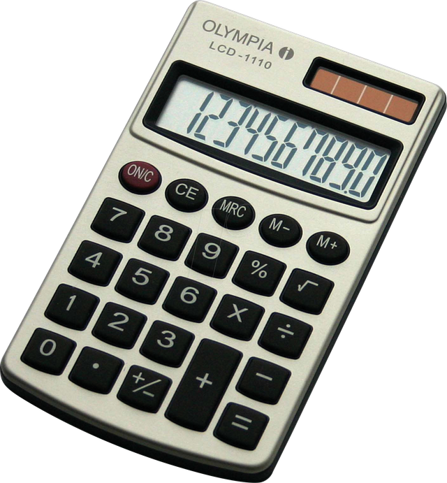 OLYMPIA LC1110SI - Taschenrechner, LCD 1110, silber