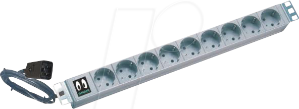 ONLINE KG16A9SCH - 19'' Steckdosenleiste für USV, 9-fach, Schutzkontakt