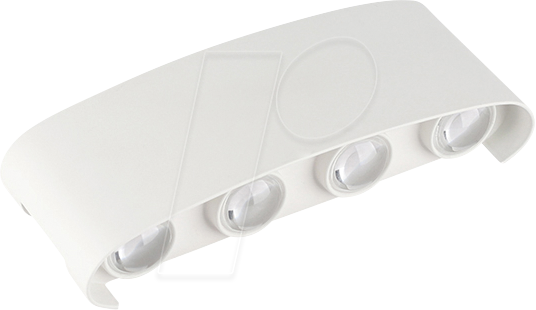OPT 7412 - Wandleuchte, 8 W, 3000 K, 680 lm, weiß, IP 65