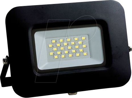 OPT FL5884 - LED-Flutlicht, 20 W, 1700 lm, 4500 K, slim, schwarz, IP65