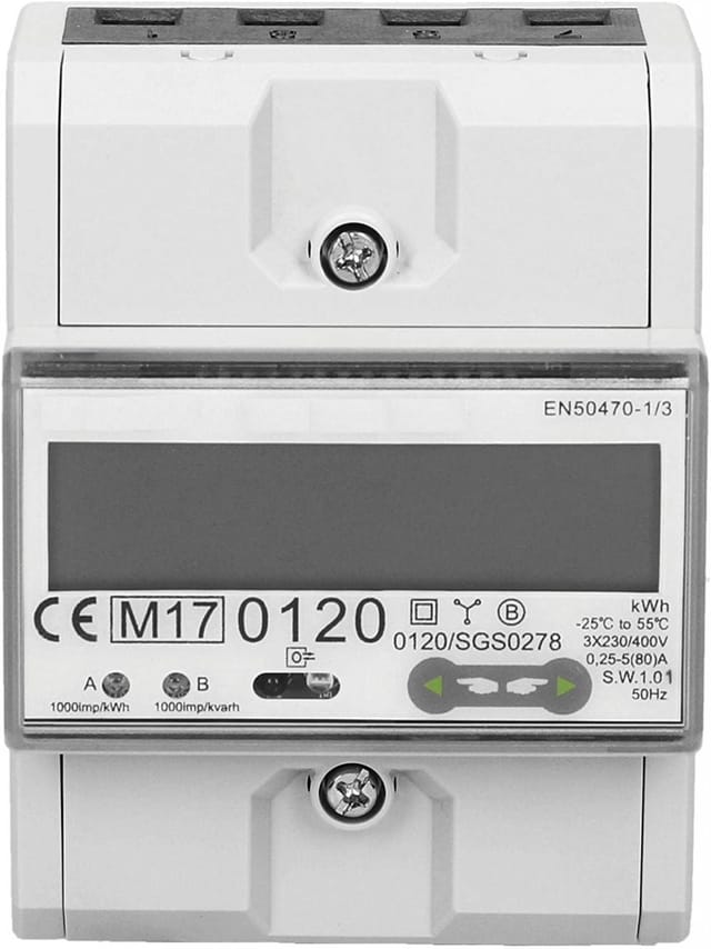 ORNO OR-WE-513 - 3-Phasen-Stromzähler, 80A, MID, 4,5 TE