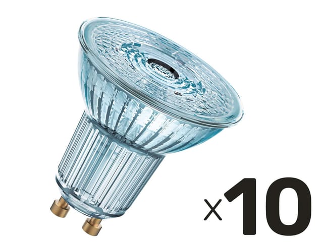 OSR 075036680 - LED-Strahler BASE GU10, 4,3 W, 350 lm, 2700 K, 10er-Pack