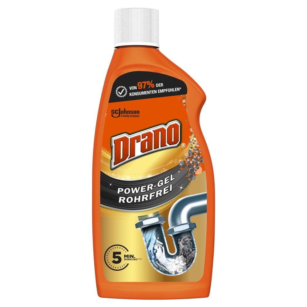 Drano Mr Muscle Power Gel Rohrfrei Abflussreiniger Küche Bad 500 ml Bild 5