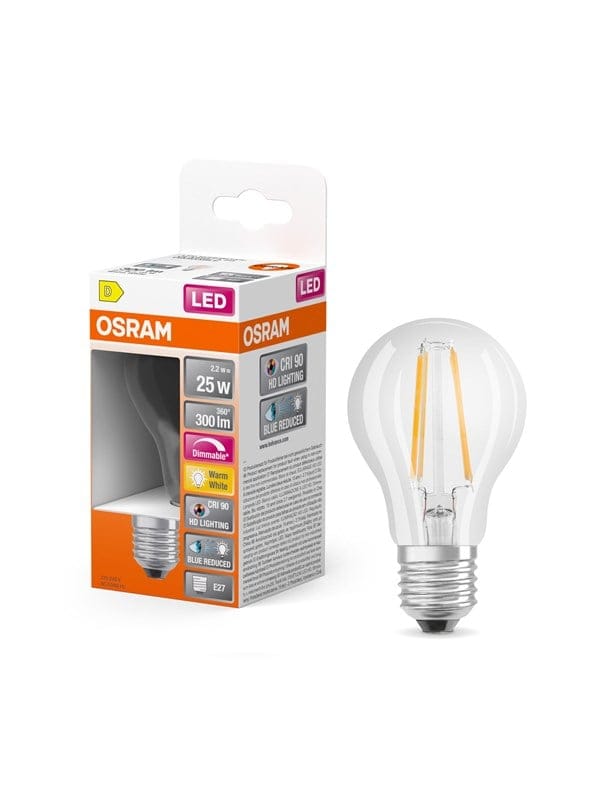 OSR 854084034 - LED-Lampe E27, 2,2 W, 300 lm, 2700 K, dimmbar