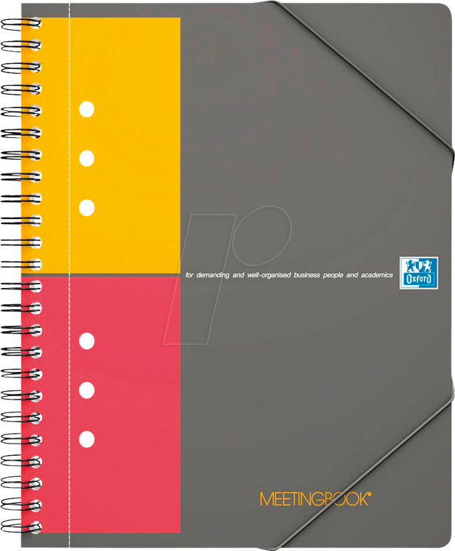 OXFORD 100102104 - Meetingbook A5+ 5 mm kariert, 80 Blatt, Doppelspirale