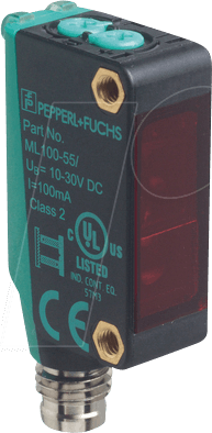 P+F ML100-003 - Lichttaster, 350 mm, PNP, 10-30 V, M8-Stecker, energ.