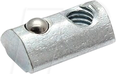 P20 NUT M4 - Nutenstein M4 mit Steg I-Typ Nut 5