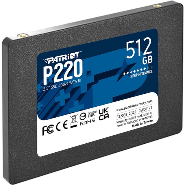 P220S512G25 - Patriot P220 2,5'' SSD, 512 GB