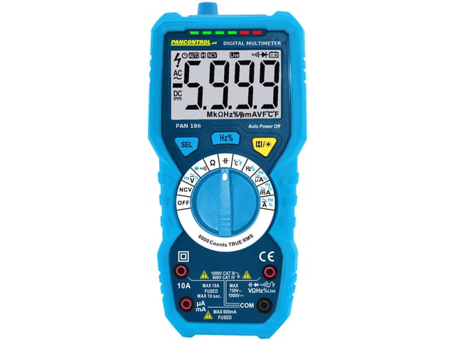 PAN 186 - Multimeter, digital, 1000 V, TRMS