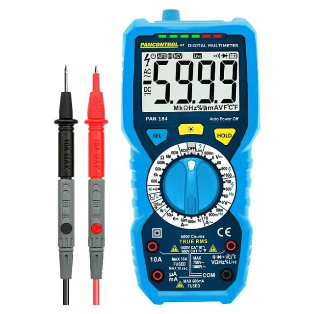 PAN 184 - Multimeter, digital, 1000 V, TRMS