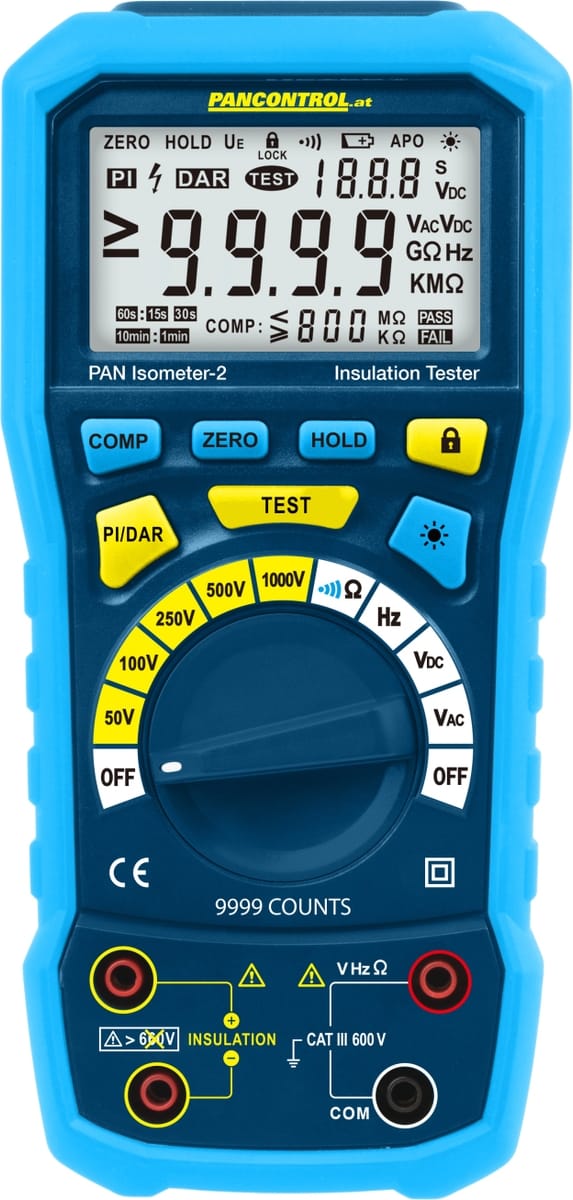 PAN ISOMETER - Isolations-Multimeter, 4 MO - 4000 MO, 1000 V