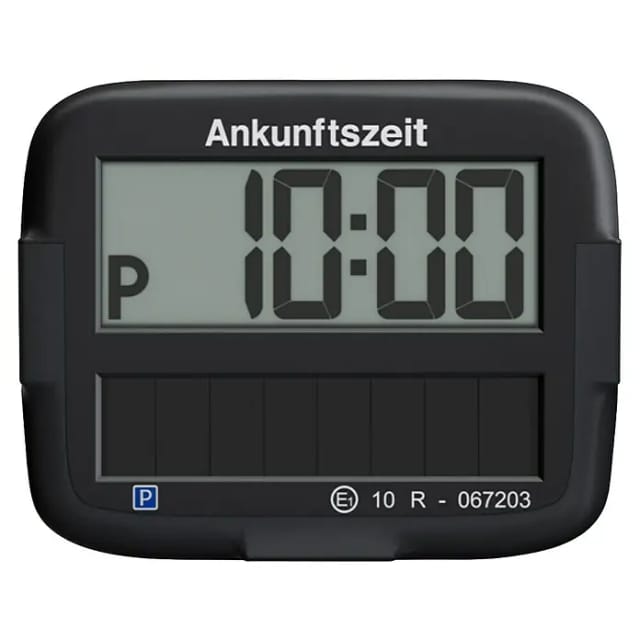 PARK MICRO SOL S - KFZ - Elektr. Parkscheibe PARK MICRO SOLAR, schwarz