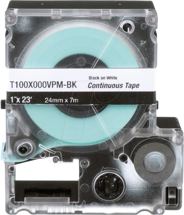 PAT100X000MPMBK - Endlosband Magnet. 24mm x 1,5m schwarz auf weiss