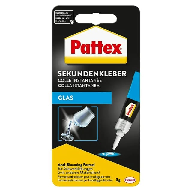 PATTEX PSV1C - Pattex Sekundenkleber Glas PSV1C, 3 g