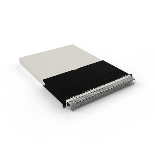PB PONE30STPSL - Kabelmanagementsystem, 24-Port, Cat.6a STP, 1,8 m, grau