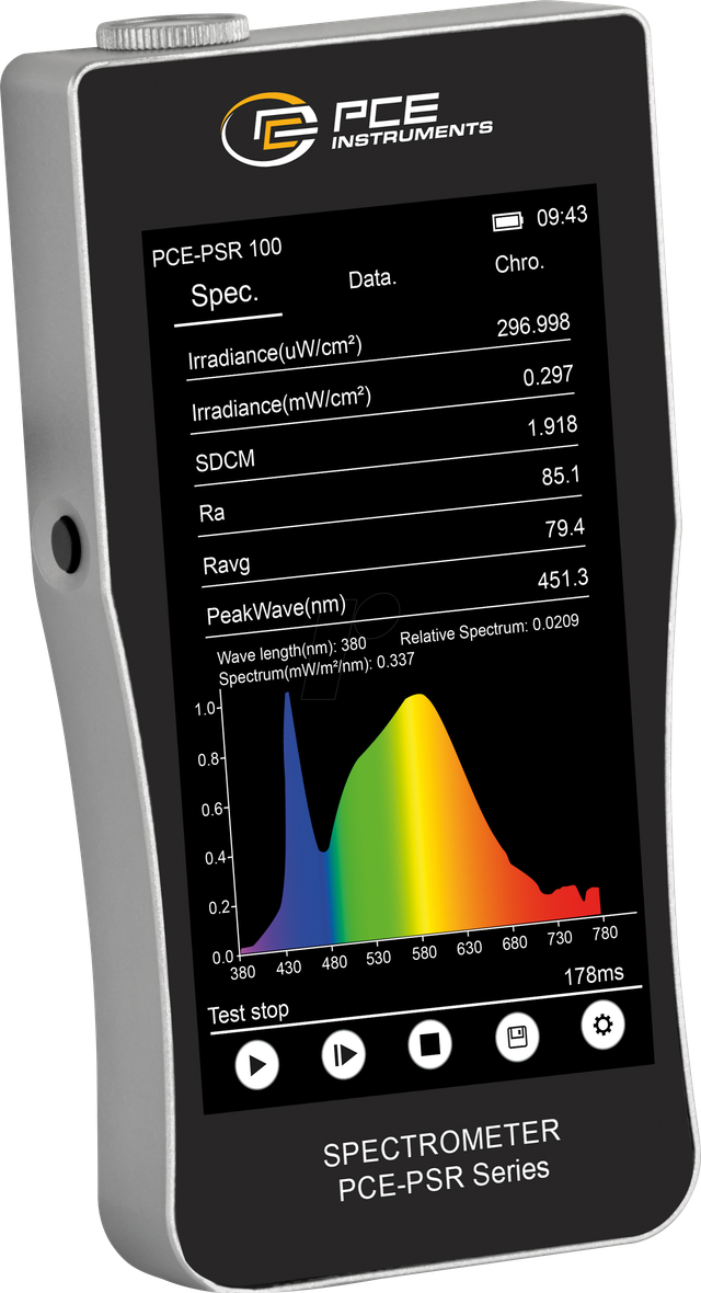 PCE PSR 100 - Spektrometer PCE-PSR 100
