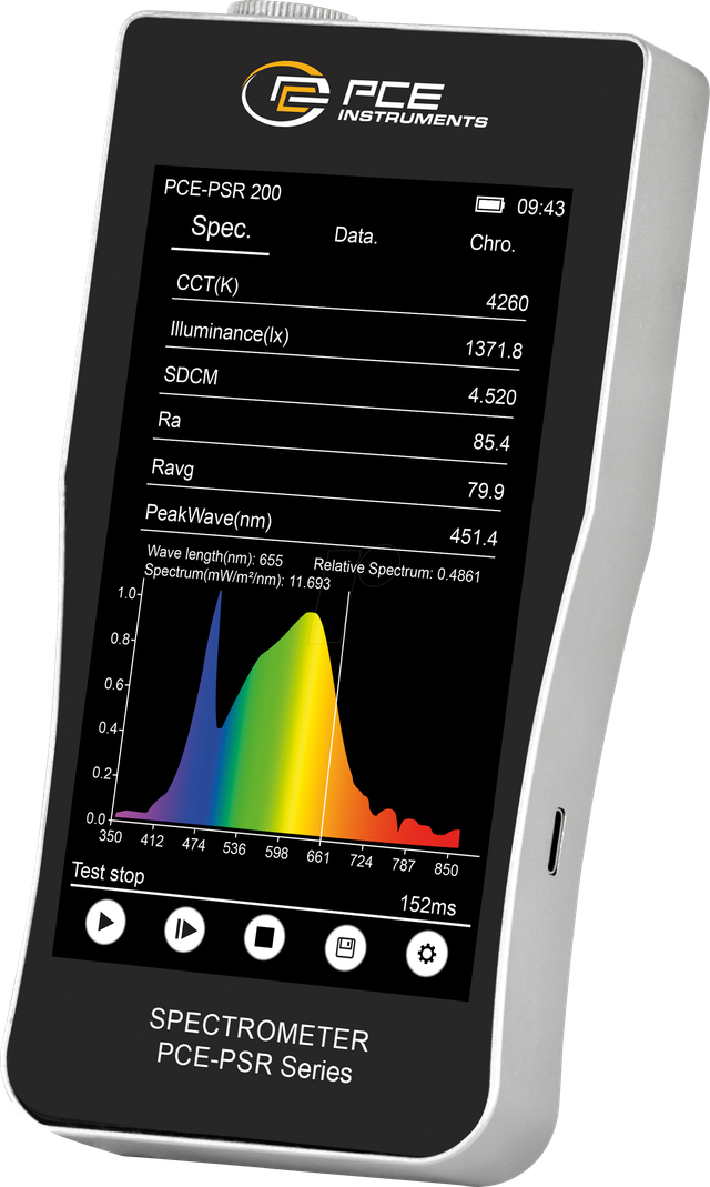 PCE PSR 200 - Spektrometer PCE-PSR 200