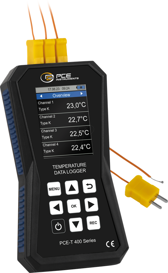 PCE T 420 - 4-Kanal Temperaturdatenlogger PCE-T 420, -200 ... +1800 °C