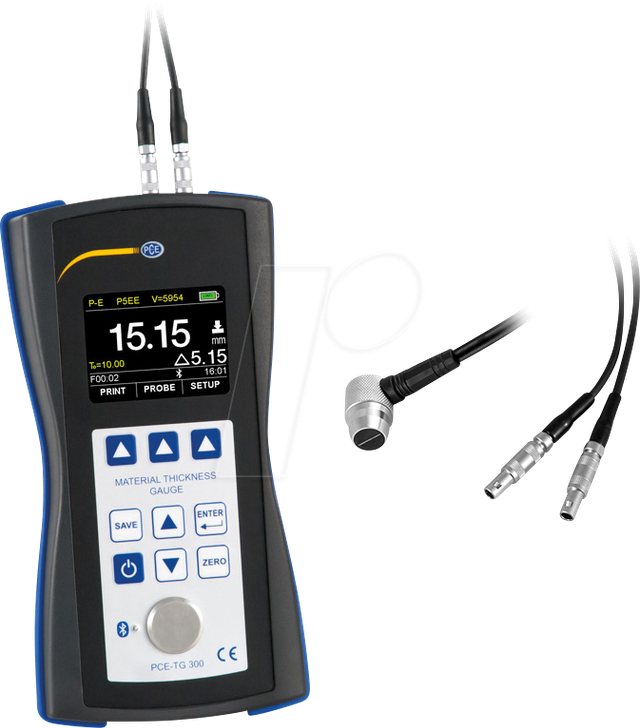 PCE TG 300-P5EE - Ultraschall Echo Materialdickenmessgerät PCE-TG 300-P5EE