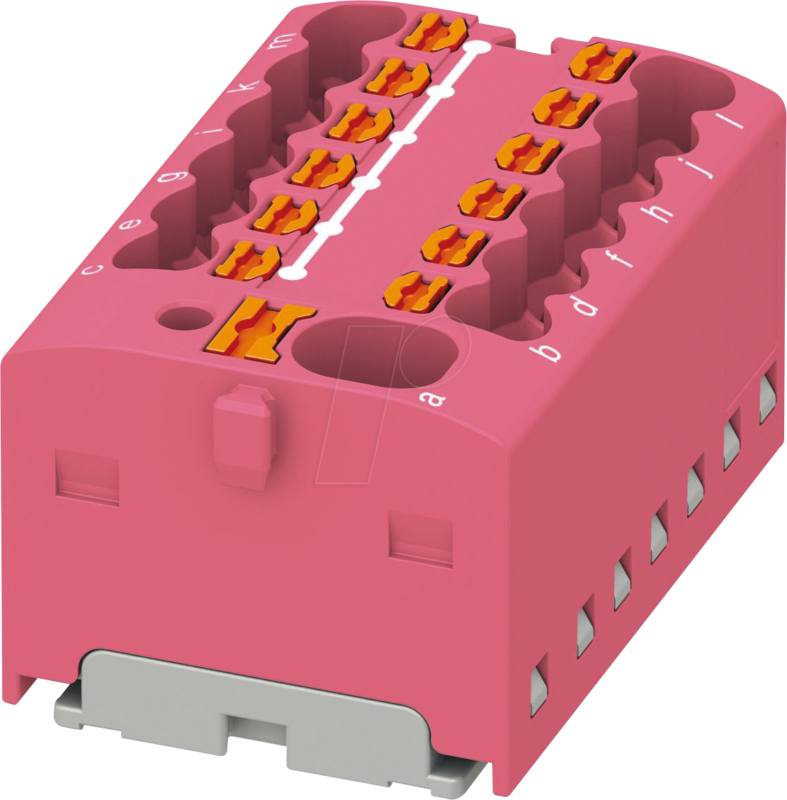 PHOE 1046968 - Verteilerblock PTFIX, 4/12x1,5, violett