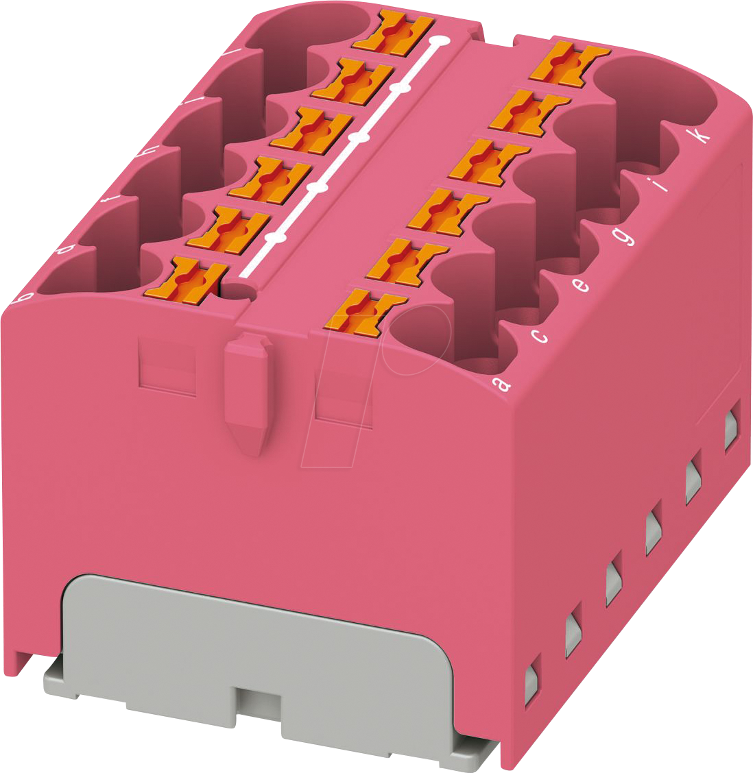 PHOE 3273829 - Verteilerblock PTFIX, 12x4, altrosa