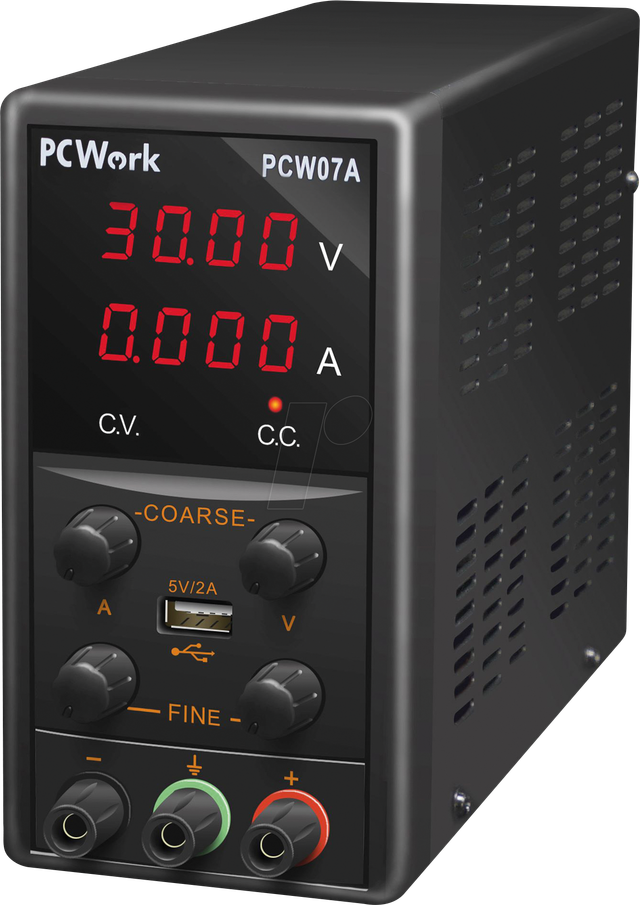 PCW 07A - Labornetzgerät, 0 - 30 V, 0 - 5 A, analog steuerbar