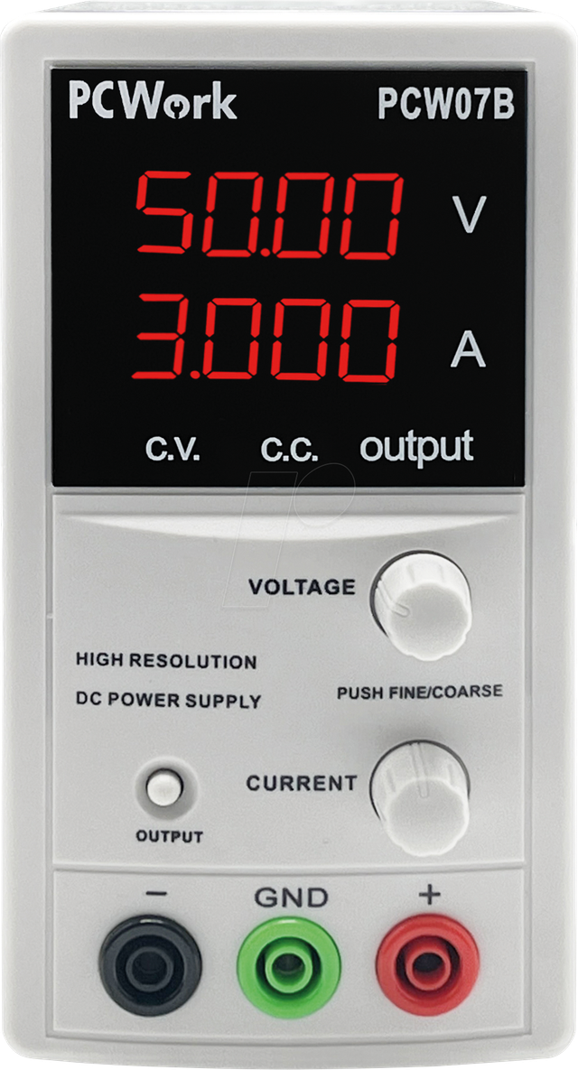 PCW 07B - Labornetzgerät, 0 - 50 V, 0 - 3 A, analog steuerbar