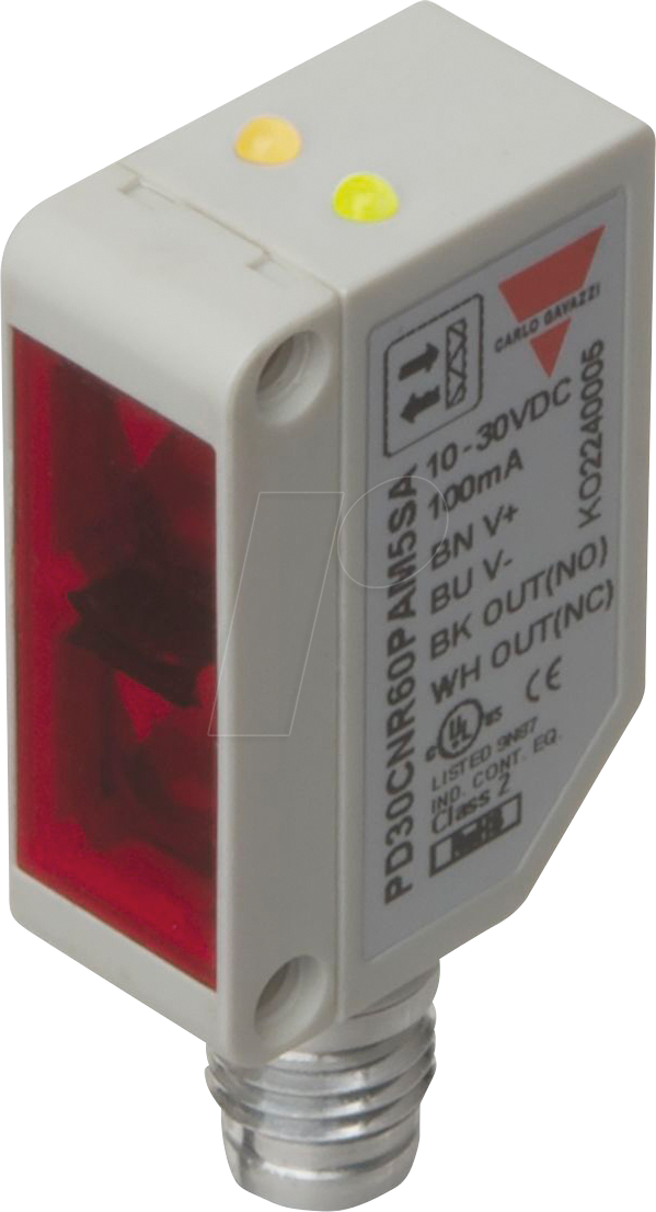 PD30CNB20PAM5SA - Miniatur-Lichttaster, Hintergrundausblend. rechteckig, bis 2 m