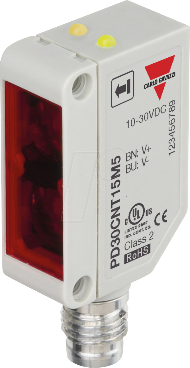 PD30CNT15M5 - Einweglichtschranke PD30, Sender, rechteckig, bis 15 m