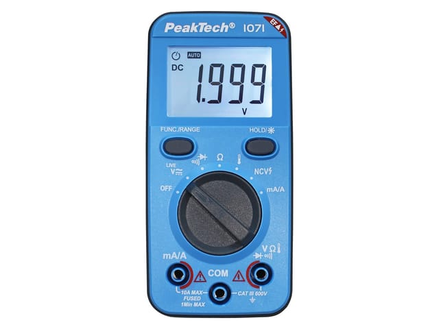 PEAKTECH 1071 - Multimeter, digital, 2000 Counts, NCV, Strommessung
