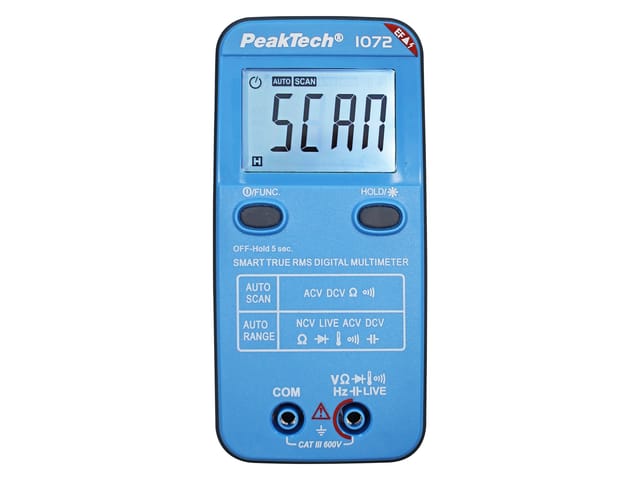 PEAKTECH 1072 - Multimeter, digital, 4000 Counts, NCV, TRMS