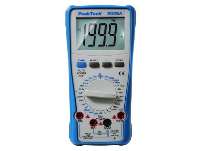 PEAKTECH 2005 A - Multimeter, digital, 2000 Counts, Temperaturmessung