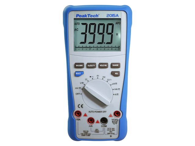 PEAKTECH 2015 A - Multimeter, digital, 4000 Counts, TRMS, Temperaturmessung