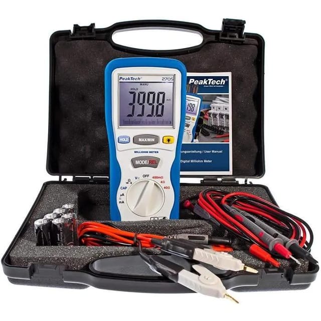 PEAKTECH 2705-2 - Multimeter, digital, 4000 Counts, Milliohmmessung