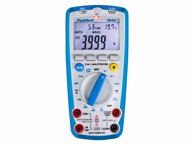 PEAKTECH 3690 - Multimeter, digital, 4000 Counts, 5-in-1